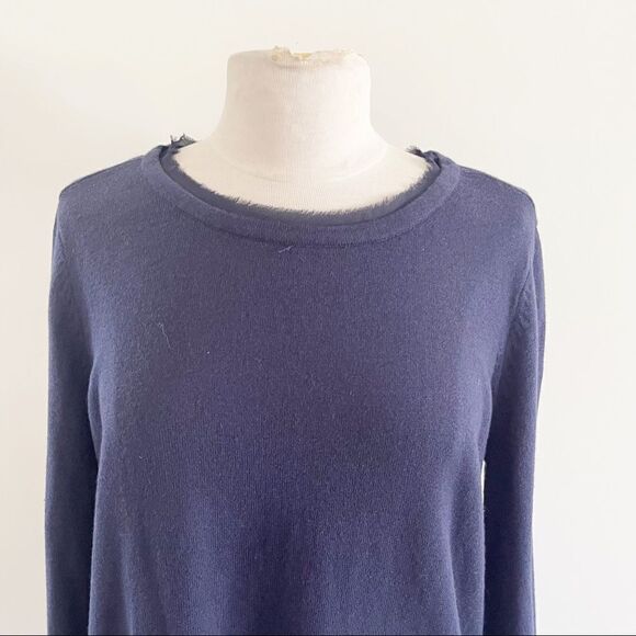 Soft Surroundings Navy Sweater Pull Over Medium - Picture 2 of 9